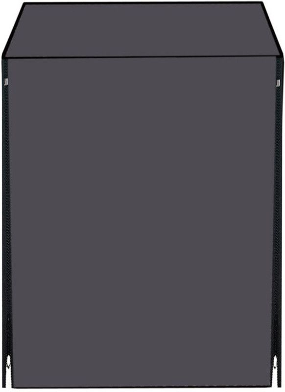 KingMatters Front Loading Washing Machine Cover  (Width: 65 cm, Grey)