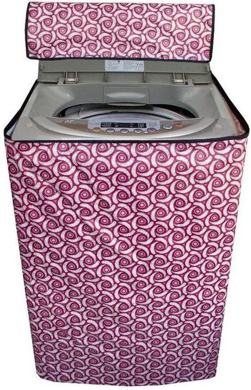 Stylista Top Loading Washing Machine Cover  (Width: 147 cm, Multi, Pink)