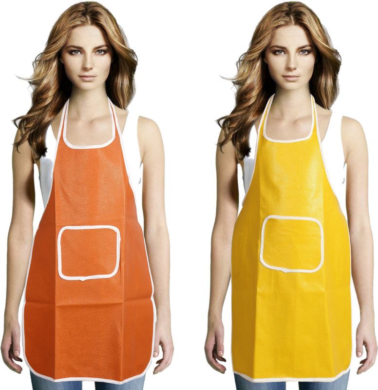 JH Nylon Home Use Apron - Free Size  (Multicolor, Pack of 2)