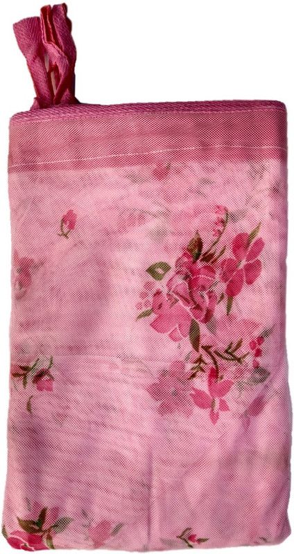 SGBE Polyester Adults Washable Mosquito Net For Double Bed 6X7 feet Polyester And Cotton Color Embroidery Design From Sri Ganesha Bengal Emporium (Printed-Pink) Mosquito Net  (Printed Pink, Printed Baby Pink, Bed Box)