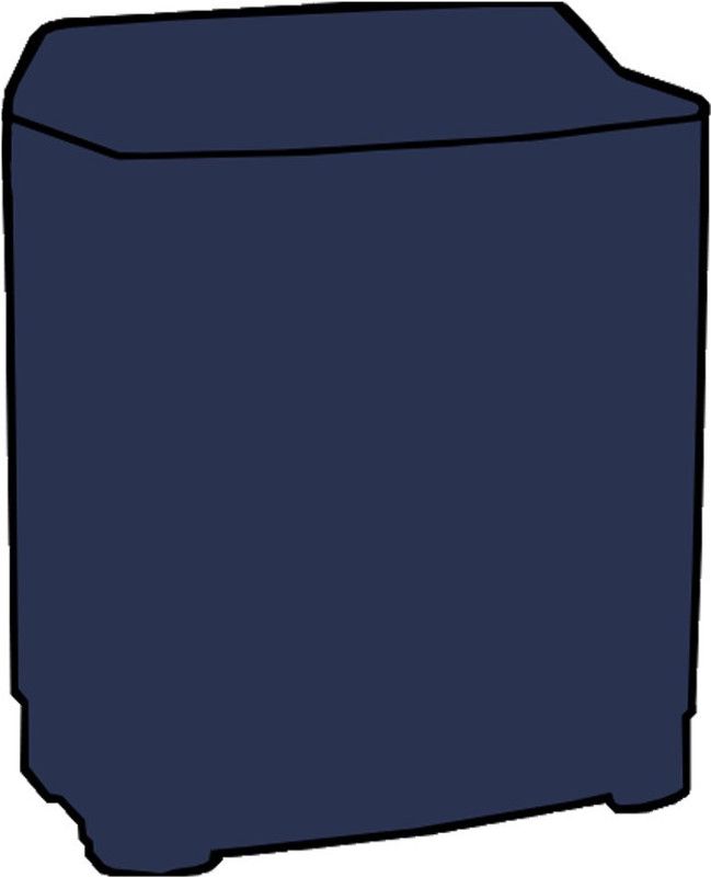 KVAR Semi-Automatic Washing Machine Cover  (Width: 84 cm, Blue)