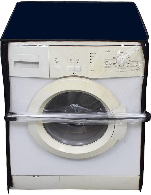 AAVYA UNIQUE FASHION Front Loading Washing Machine Cover  (Width: 68 cm, Black,6kg)