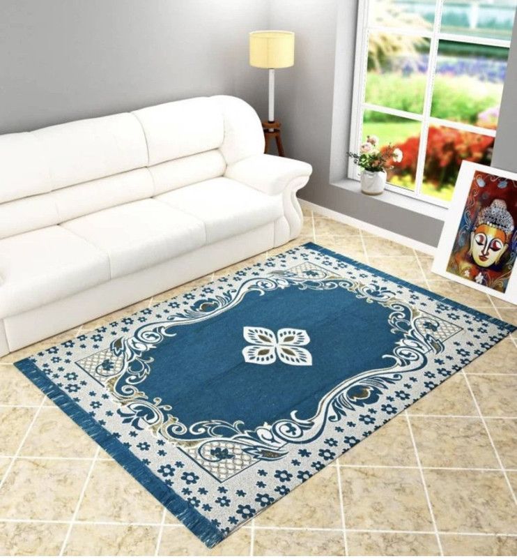 Boulevard Green Cotton Area Rug  (155 cm, X 210 cm, Rectangle)