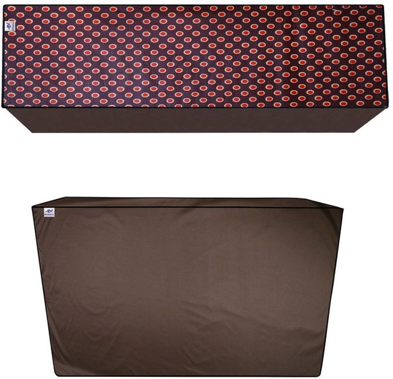 Nitasha Air Conditioner Cover  (Width: 111 cm, Magenta red, Pastel)