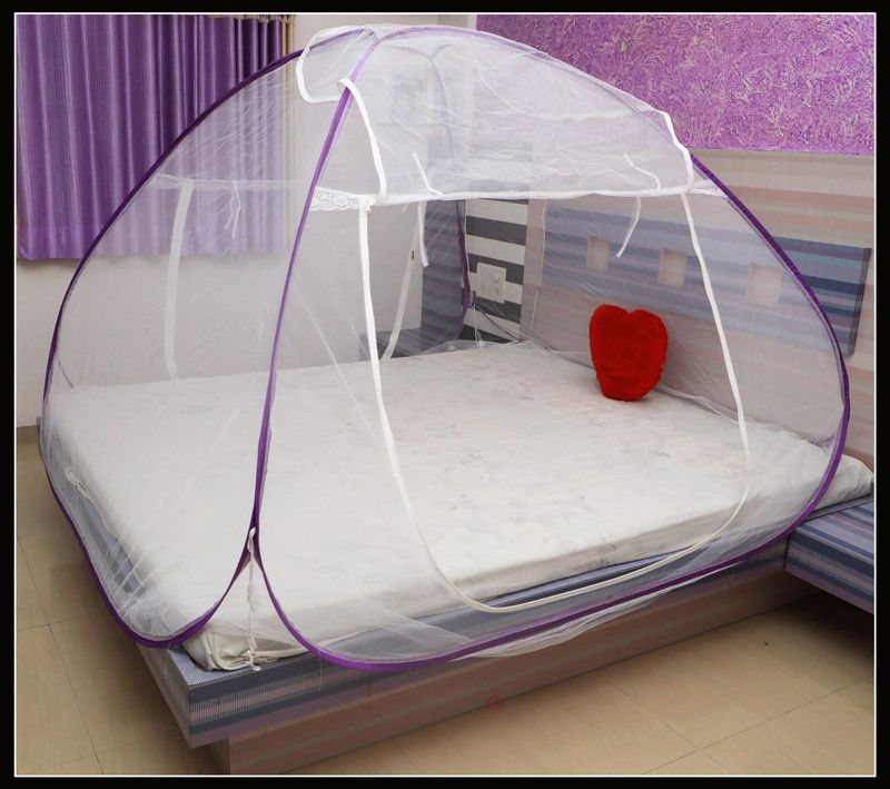 statvera Polyester Adults Washable Pink Mosquito Net Polyester Adults Net King Size Double bed Mosquito Net Mosquito Net  (Pink, Tent)
