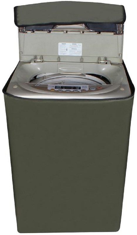 JM Homefurnishings Top Loading Washing Machine Cover  (Width: 69 cm, Green)