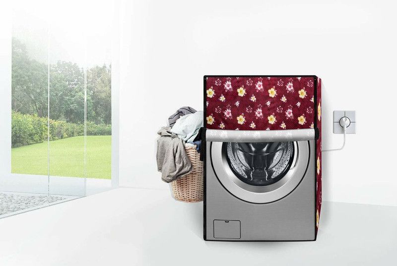 Wings Star Front Loading Washing Machine Cover  (Width: 55 cm, Multicolor)