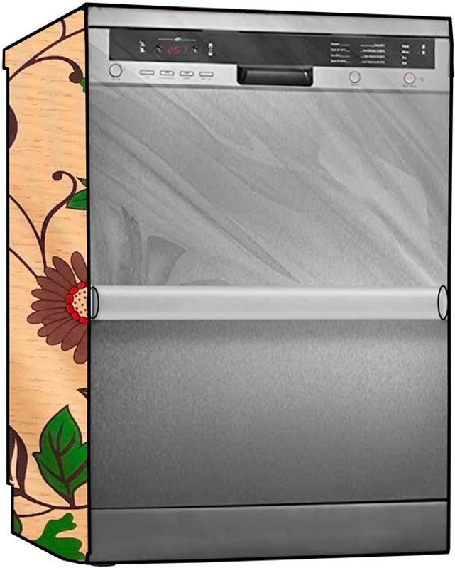 KVAR Dishwasher Cover  (Width: 24 cm, Red, Brown)
