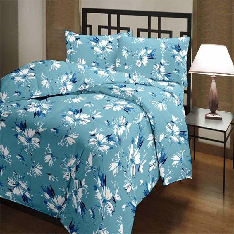 Polycotton Single Bed Cover  (Multicolor)