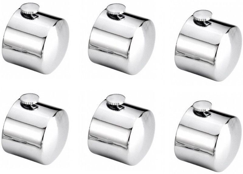 Homeplus Silver Curtain Knobs Metal
