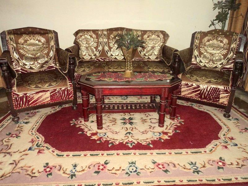 A&H Polycotton Floral Sofa Cover  (Brown Pack of 12)