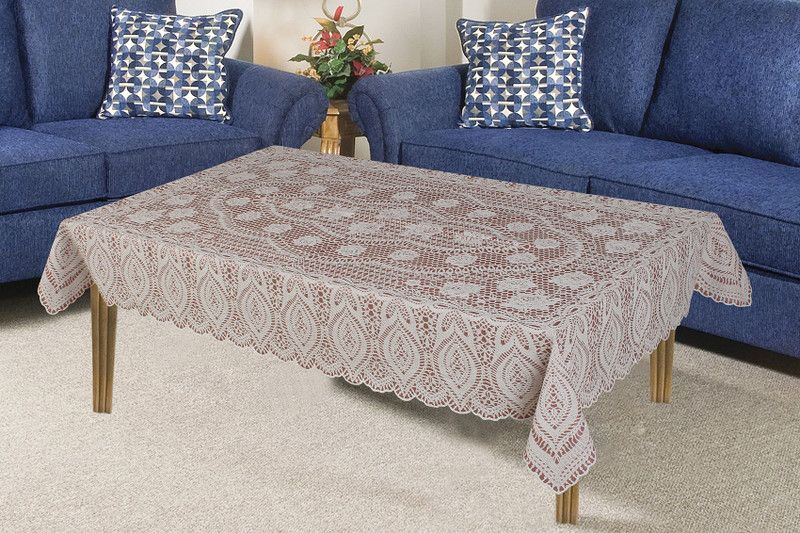 Katwa Clasic Floral 2 Seater Table Cover  (Brown, PVC (Polyvinyl Chloride))