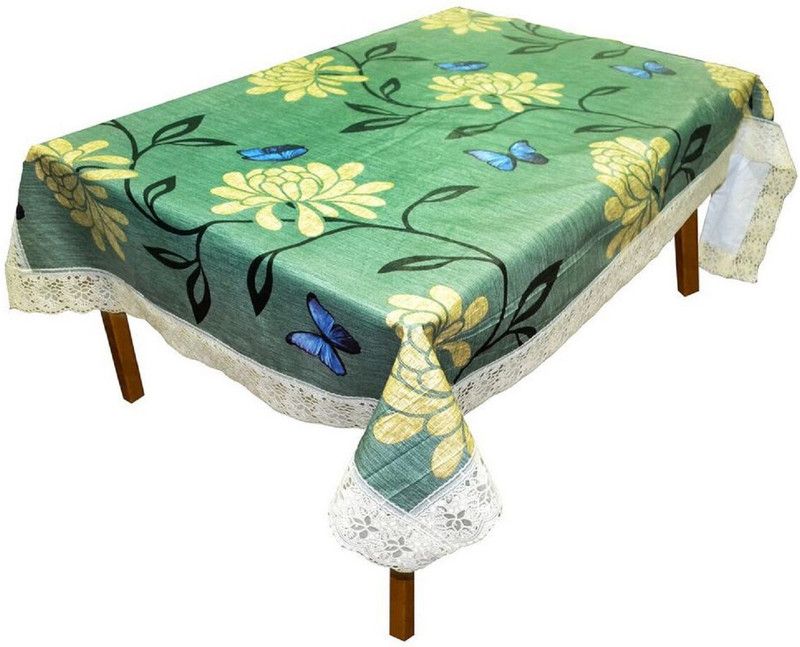 STYLISTA Printed 6 Seater Table Cover  (Multicolor, PVC (Polyvinyl Chloride))