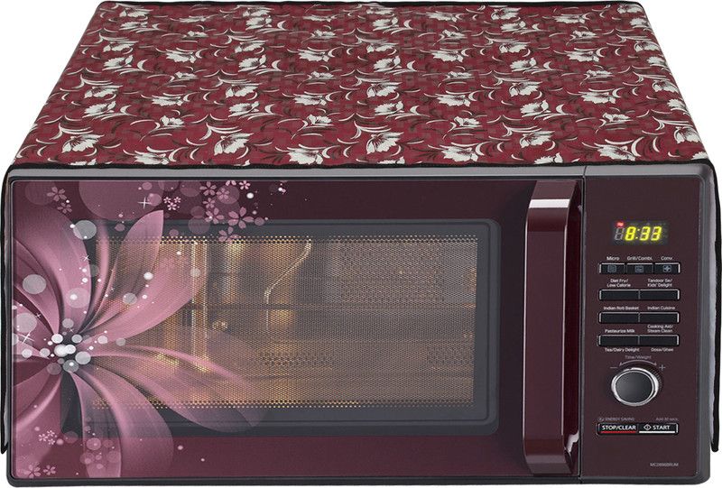 Glassiano Microwave Oven Cover  (Width: 63.5 cm, Multicolor)