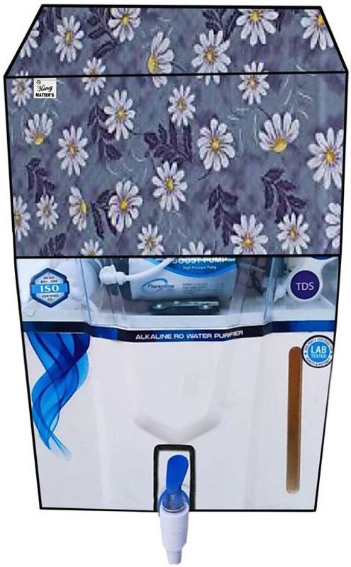 KingMatters Water Purifier Cover  (Width: 31 cm, White, Grey)