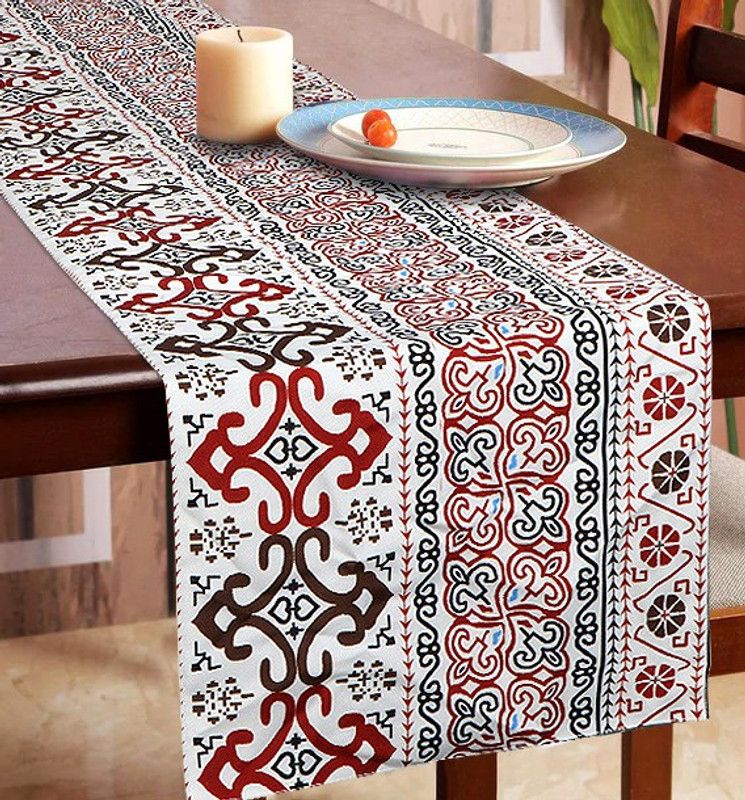 kica Multicolor 182 cm Table Runner  (Polyester)