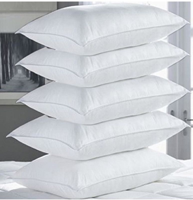 Swikon star Polyester Fibre Solid Sleeping Pillow Pack of 5  (Multicolor)