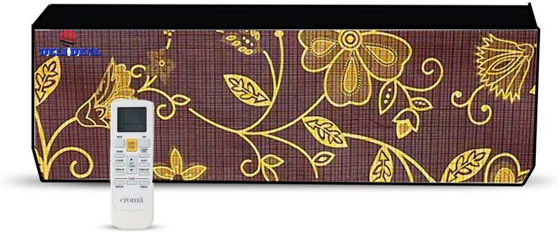 Delideal Air Conditioner Cover  (Width: 64 cm, MULTICOLOUR)