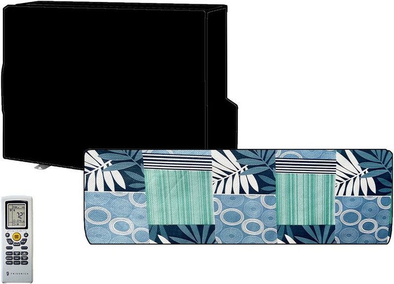 KVAR Air Conditioner Cover  (Width: 45 cm, Green, White)