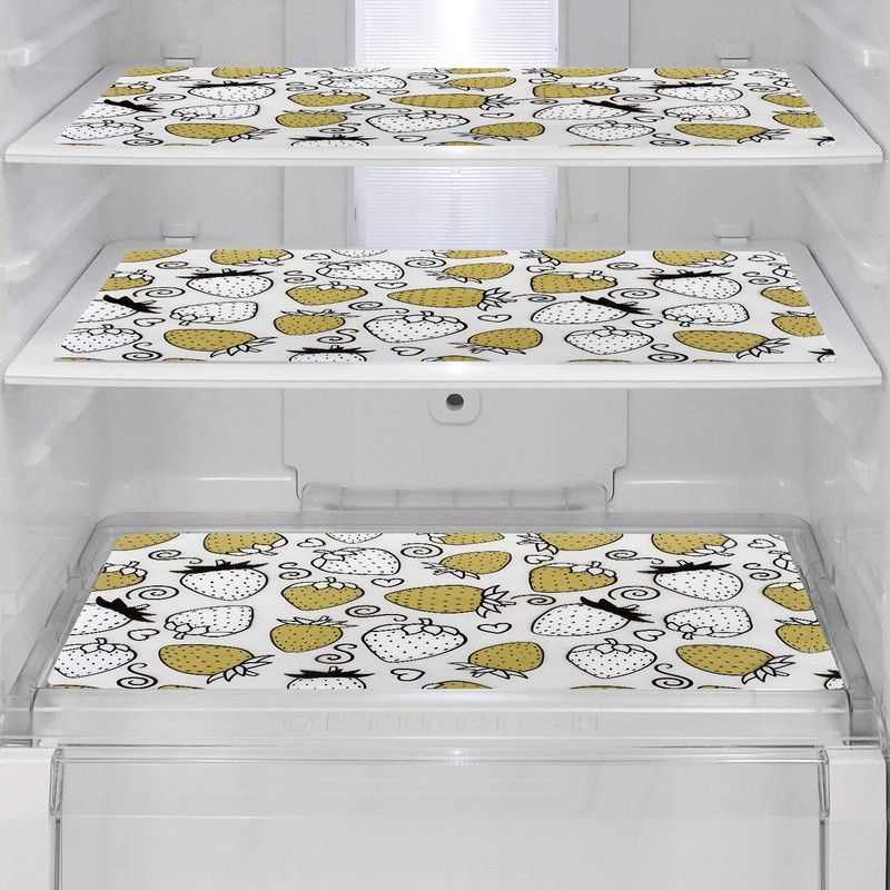 CASA FURNISHING Fridge Mat  (Width: 28 cm, Multicolor)