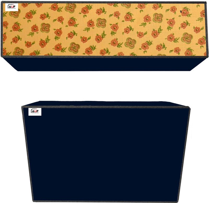 AAVYA UNIQUE FASHION Air Conditioner Cover  (Width: 91 cm, Yellow)