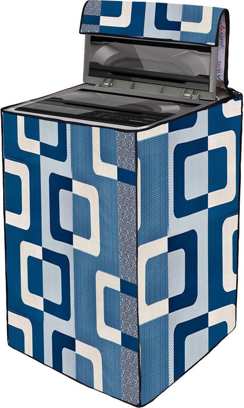 Wings Star Top Loading Washing Machine Cover  (Width: 73 cm, Blue)