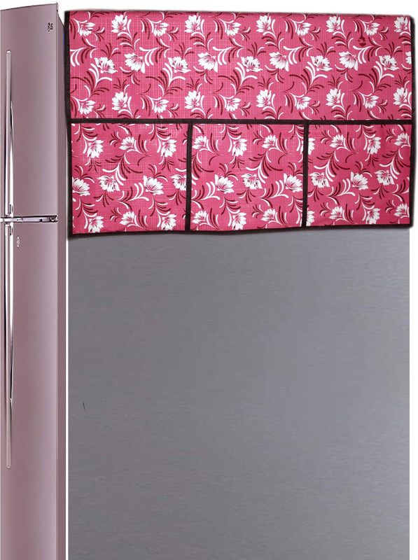 JM Homefurnishings Refrigerator Cover  (Width: 58 cm, White, Ceramic)