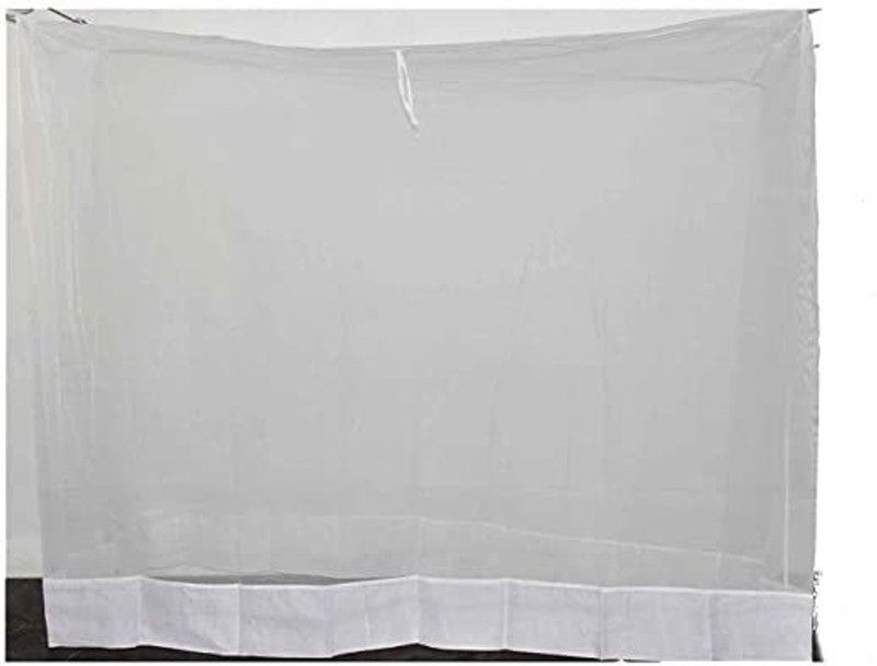 Ovi Polyester Adults Washable Mosquito Net For Single Bed 3.5 x 6.5 ft White Mosquito Net  (White, Ceiling Hung)