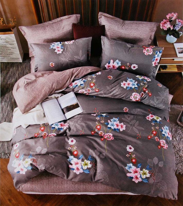 250 TC Cotton Double King Printed Bedsheet  (Pack of 1, multicolor3)
