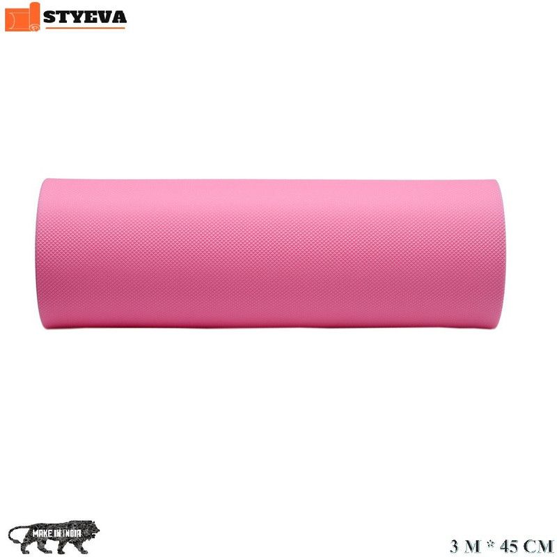 styeva Rectangular Pack of 1 Table Placemat  (Pink, PVC)