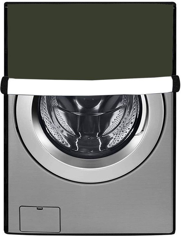 JM Homefurnishings Front Loading Washing Machine Cover  (Width: 63 cm, Green)