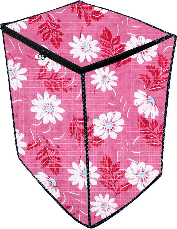 JM Homefurnishings Semi-Automatic Washing Machine Cover  (Width: 83 cm, Monza, Cranberry)