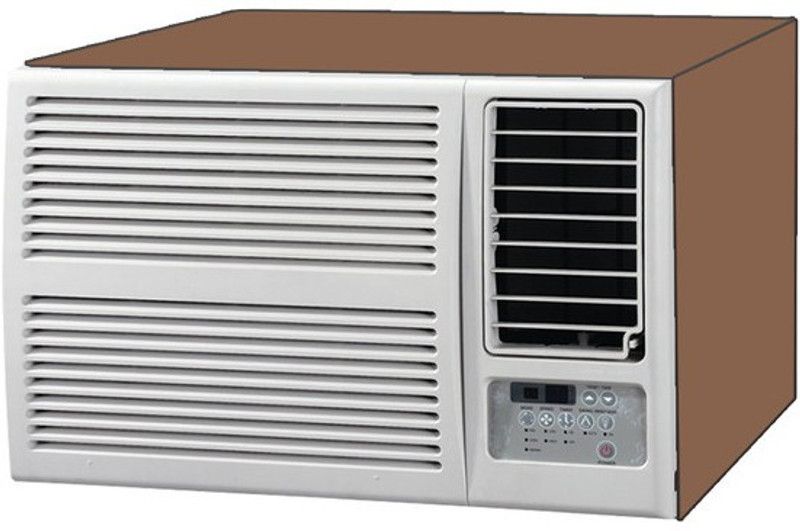 JM Homefurnishings Air Conditioner Cover  (Width: 73 cm, Beige)