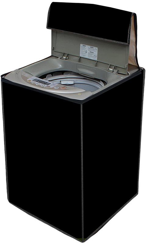 AAVYA UNIQUE FASHION Top Loading Washing Machine Cover  (Width: 58.42 cm, Black)