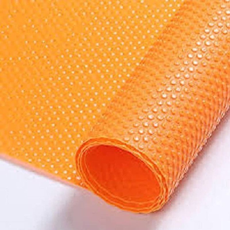 Rectangular Pack of 1 Table Placemat  (Orange, Rubber)