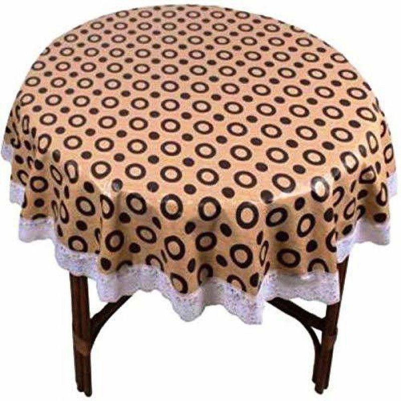 FORMONIK Geometric 8 Seater Table Cover  (Brown, PVC)