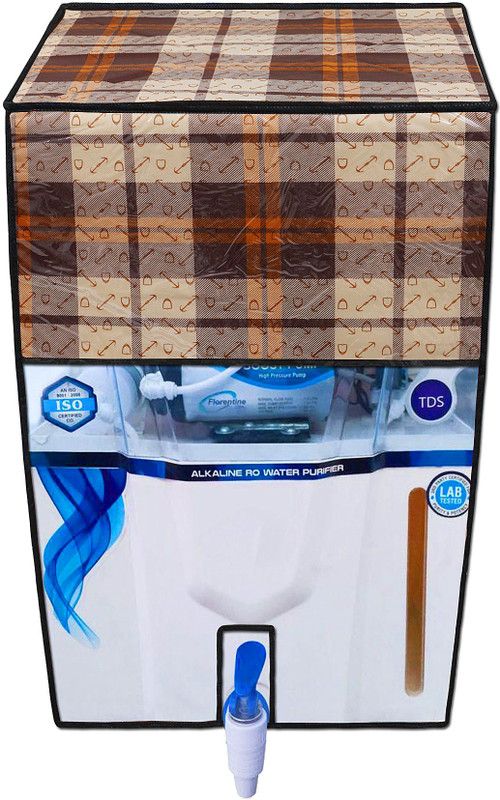 LITHARA Water Purifier Cover  (Width: 38 cm, Brown, Beige)