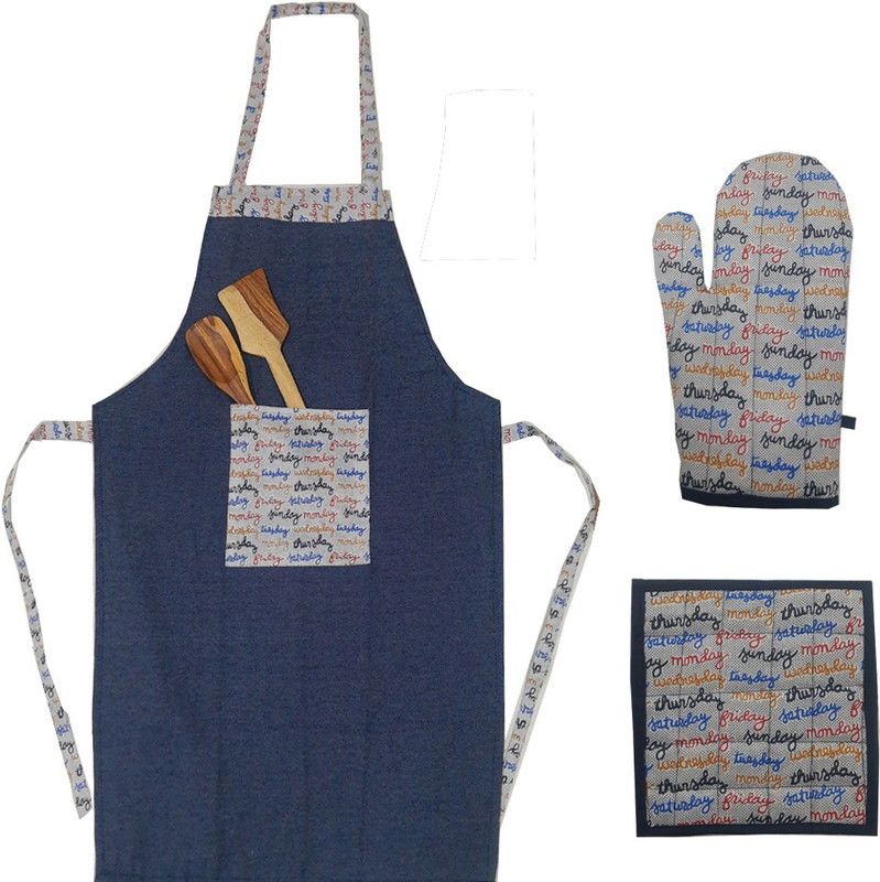 FAIRY HOME Multicolor Polycotton Kitchen Linen Set  (Pack of 3)