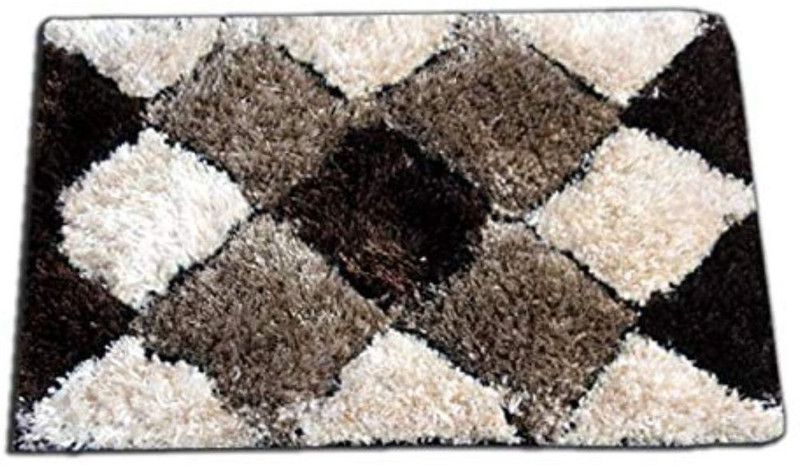 RM Handloom Polyester Door Mat  (Multicolor 5, Large)