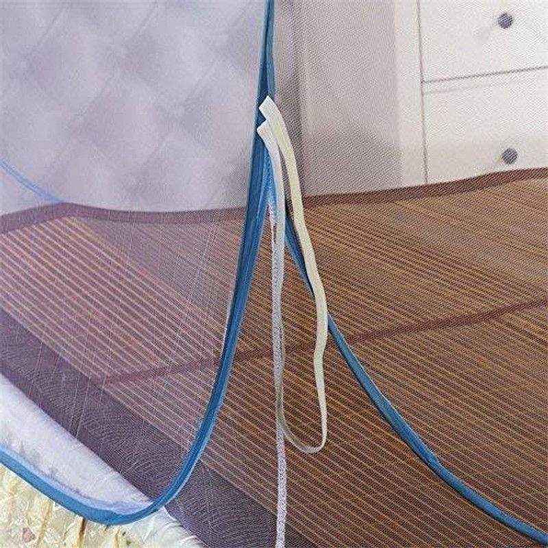 geutejj Polyester Adults Washable Polyester Adults Washable Double Bed Foldable Mosquito Net_14 Mosquito Net  (Multicolor, Bed Box)