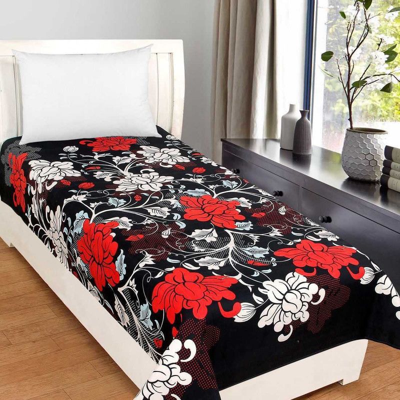Dream Living 120 TC Polycotton Single 3D Printed Flat Bedsheet  (Pack of 1, Multicolor)