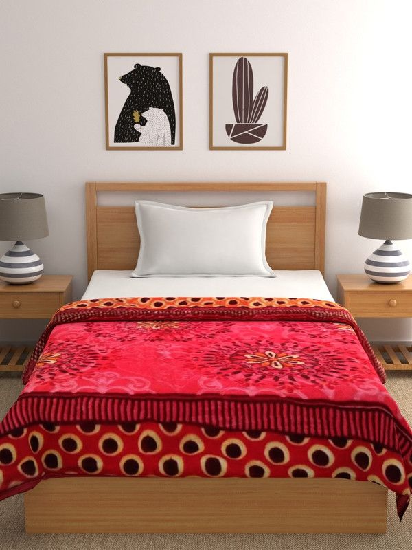 Raymond Home Motifs Queen AC Blanket for Mild Winter  (Polyester, Multicolor)