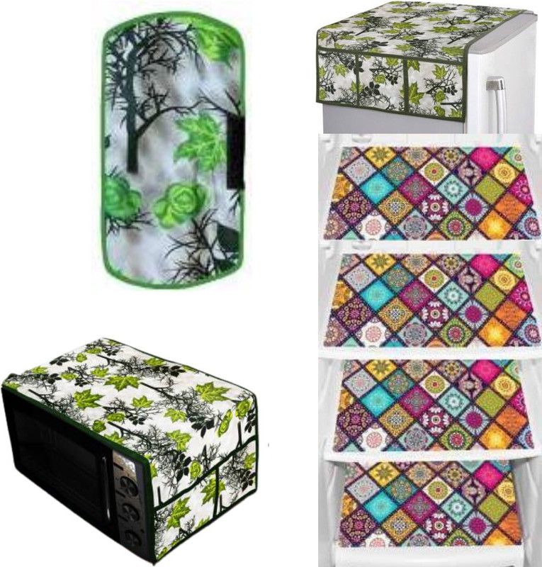 UMMYA Refrigerator Cover  (Width: 52 cm, Green)
