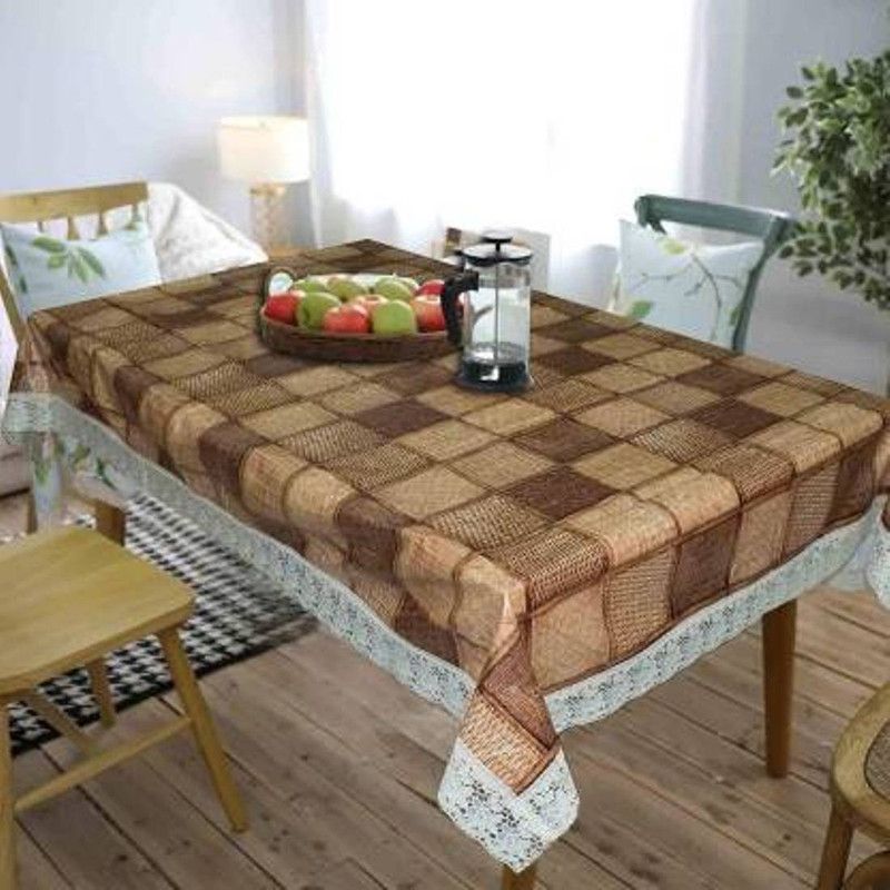 Casanest Printed 6 Seater Table Cover  (Multicolor, PVC)