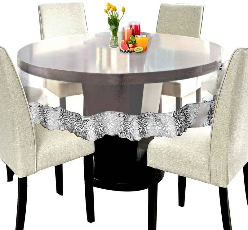 Dasvilla Solid 4 Seater Table Cover  (Multicolor, PVC)
