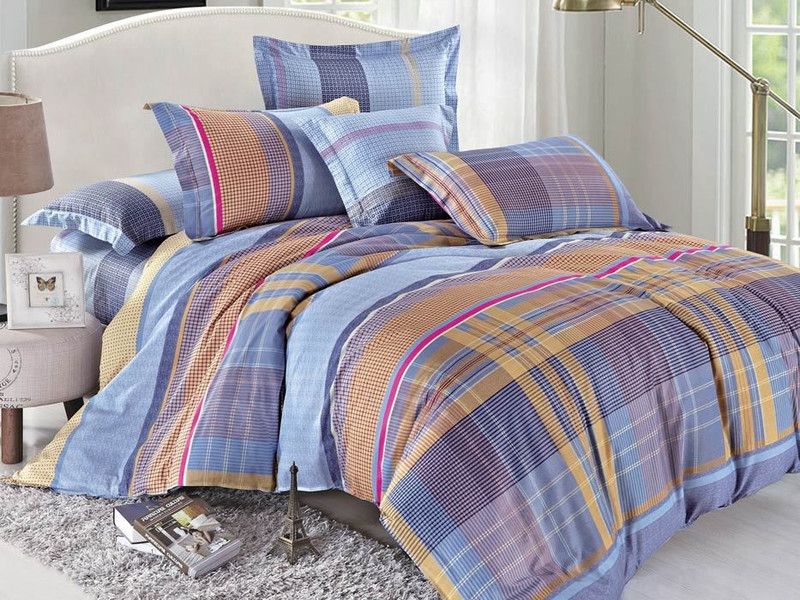 stoa paris 200 TC Cotton Double Printed Flat Bedsheet  (Pack of 1, Multicolor)