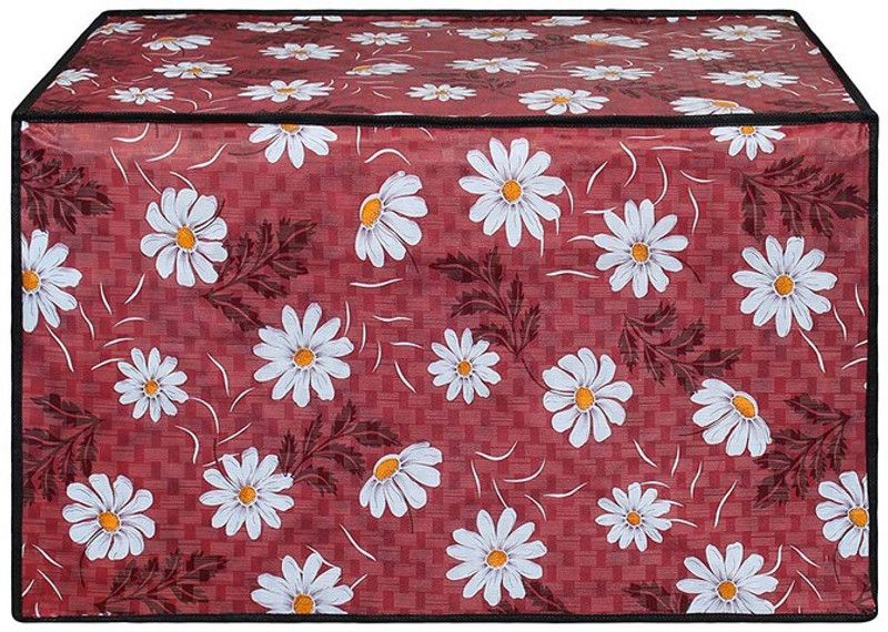 Fabrious Microwave Oven Cover  (Width: 59 cm, Red, White)