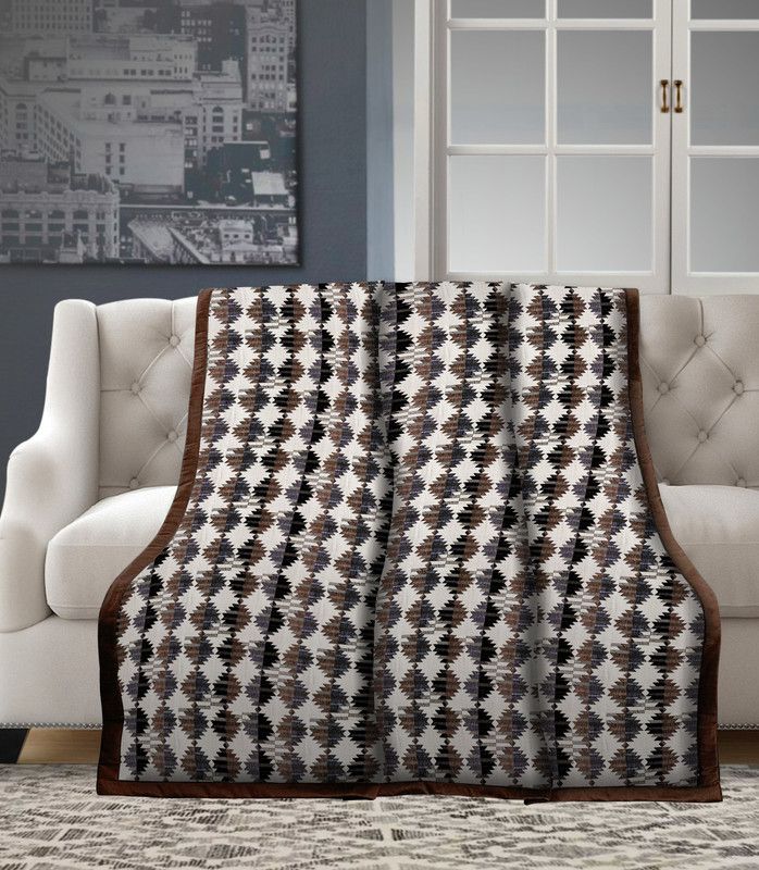 Rayna Decor Jacquard Embroidered Sofa Cover  (multicolor Pack of 1)