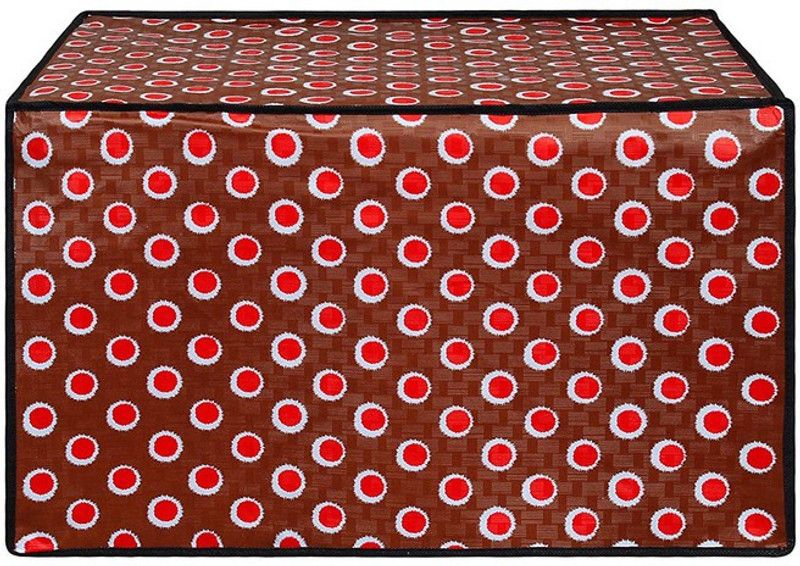 KingMatters Microwave Oven Cover  (Width: 55 cm, Red, White)
