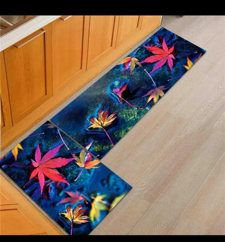 DAZZIBOA Polycotton Floor Mat  (Multicolor, Large, Pack of 2)